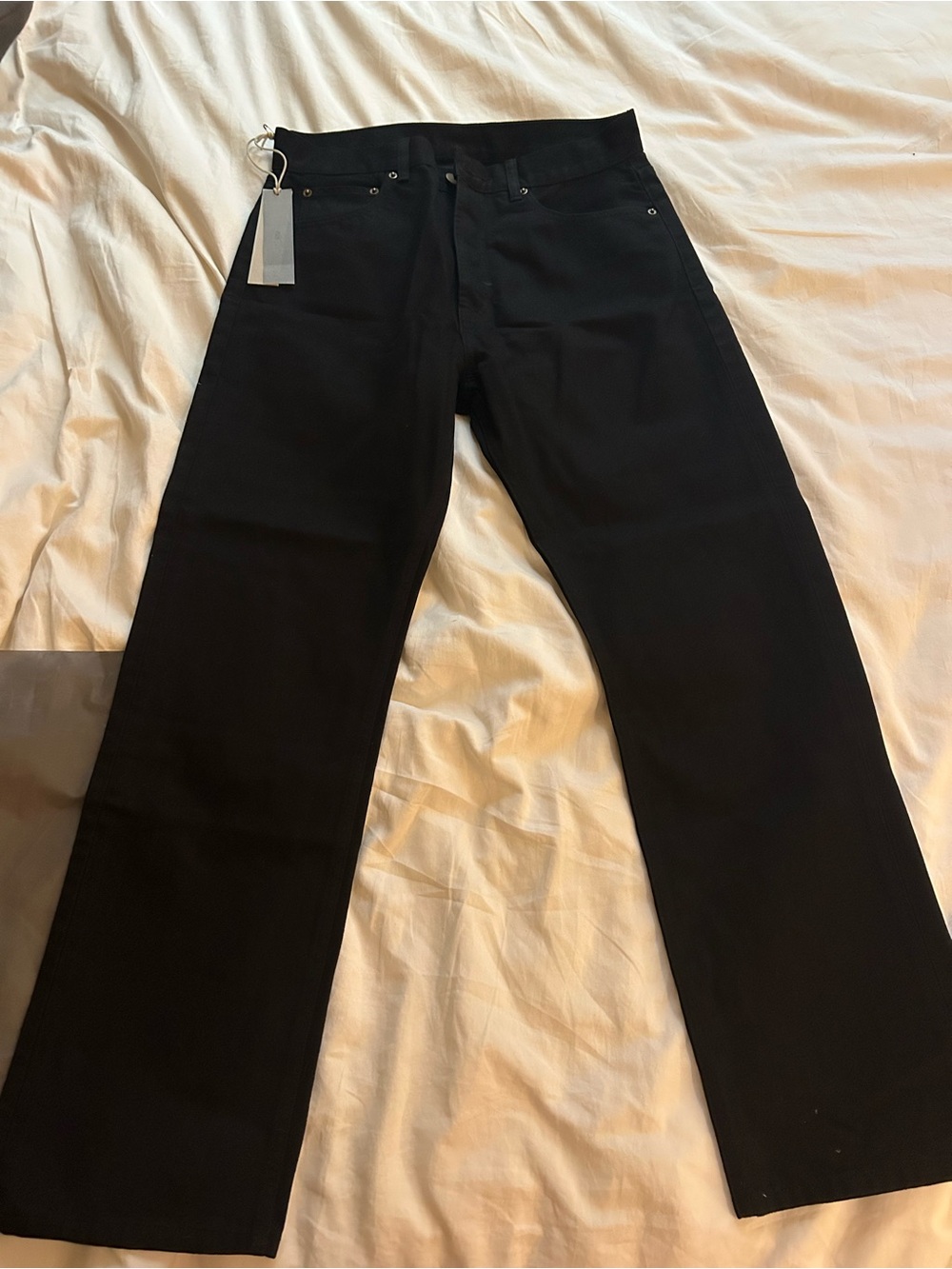 Essentials Fear of God New Men's Black Straight-Leg Jeans